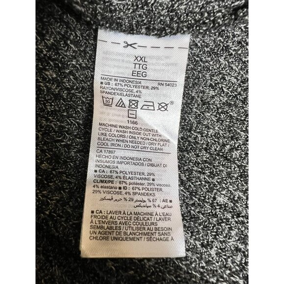 Old Navy Women's Charcoal Grey Long Sleeve Dress - Picture 5 of 7